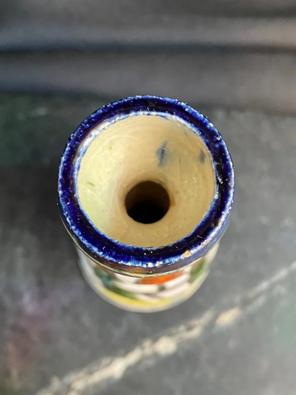 Vintage Israeli Ceramic Armenian Pottery Shabbat Candlestick Holder Jerusalem